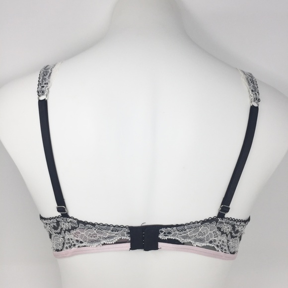 VS Dream Angels Floral Lace Plunge Bralette - Picture 3 of 3